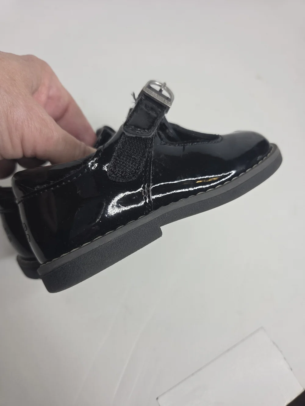 Stride Rite Suzie Black Patent Leather Mary Jane Dress Shoe Size 6